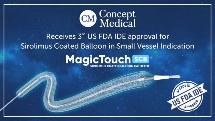 Concept Medical Receives Third US FDA’s IDE Approval for Its Magictouch – Sirolimus Coated Balloon in Small Vessel Indication