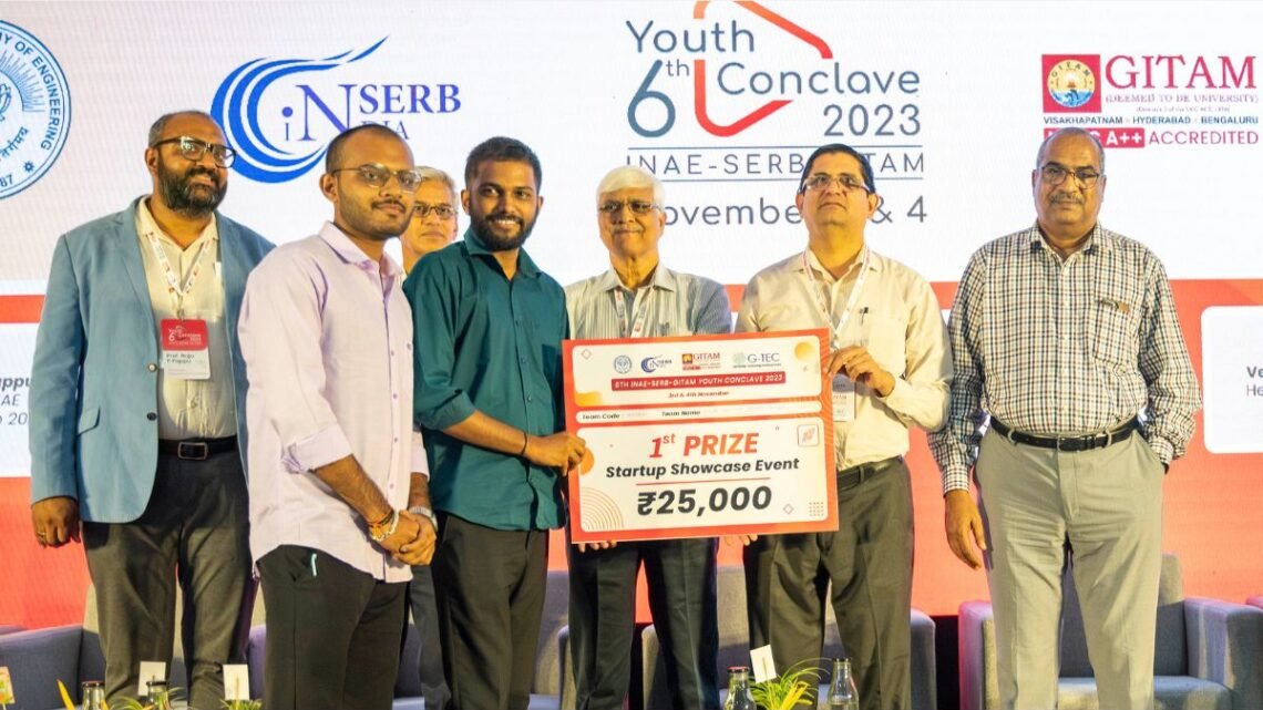 GITAM hosts 6th INAE-SERB Youth Conclave 2023; Accumitt takes home Winner’s Trophy at Flagship Ideathon