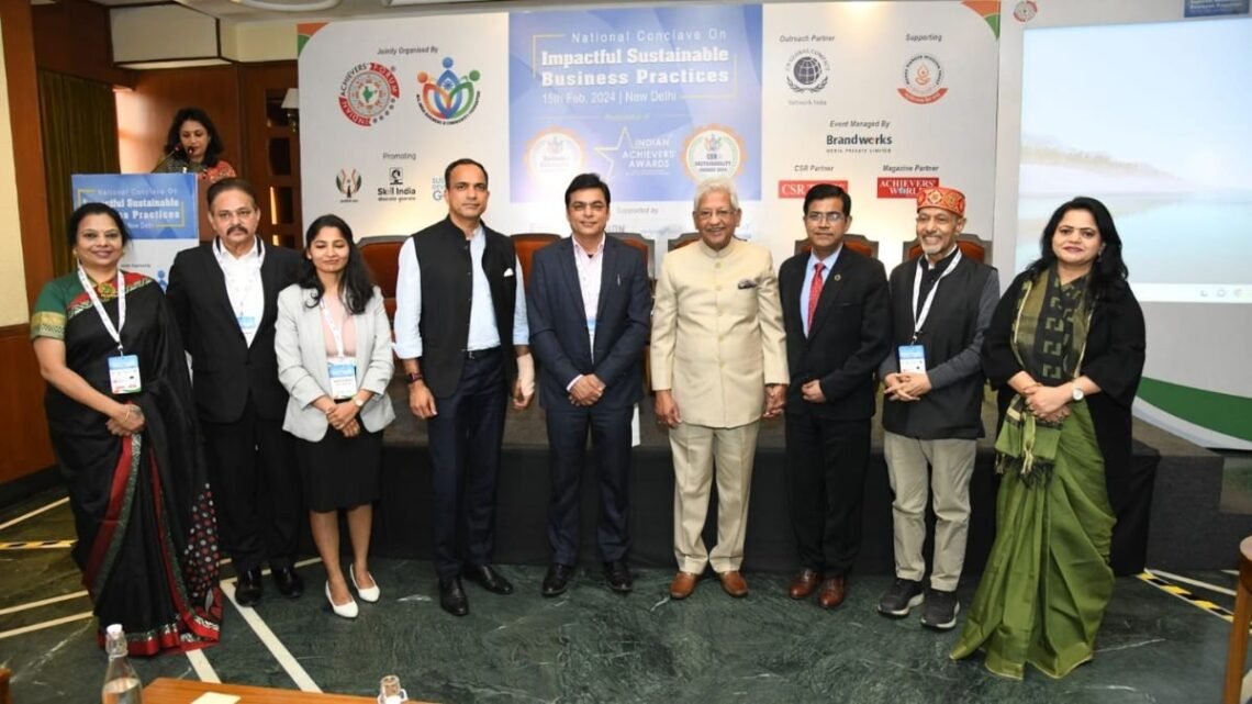 Indian Achievers’ Forum Recognizes Outstanding Contributions to “Impactful Sustainable Business Practices” at National Conclave 2024 Indian Achievers’ Forum Recognizes Outstanding Contributions to “Impactful Sustainable Business Practices” at National Conclave 2024