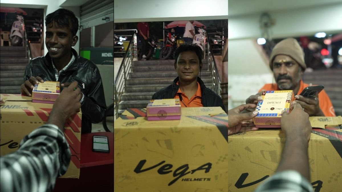 Helmet Distribution Campaign for Delivery Partners by Vega X AOB X Possibilitea Helmet Distribution Campaign for Delivery Partners by Vega X AOB X Possibilitea