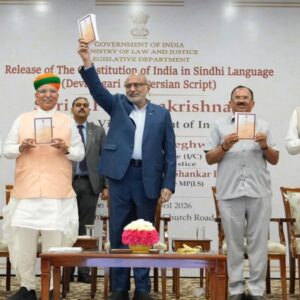 MP Shankar Lalwani Joins Pavan Sindhi in Celebrating Vice President’s Sindhi Constitution Release