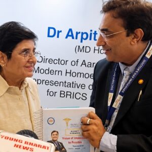 Dr. Arpit Chopra Jain Honoured on National Doctors’ Day at Fit India Conclave 2026, Recognized as Panel Speaker and BRICS Homeopathic Representative