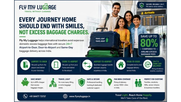 #Fly My Luggage Redefines Airport Baggage Experience, Helping International Travellers Save Big on Domestic Excess Baggage Charges