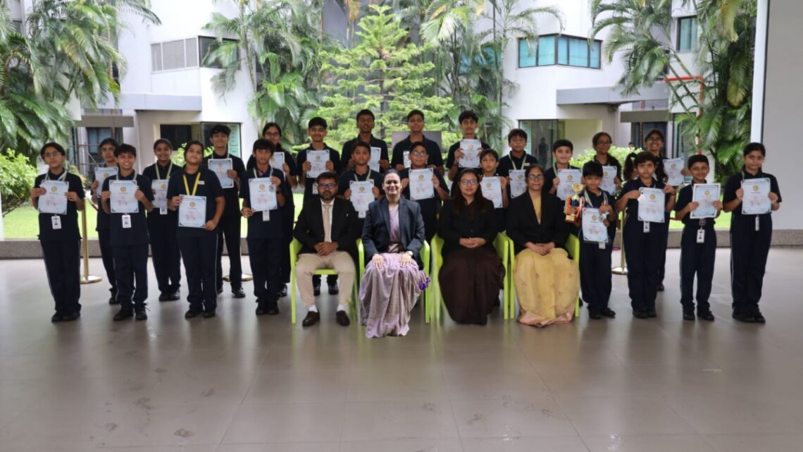 GD Goenka International School Surat students win multiple medals at Surat District Motivational Swimming Competition